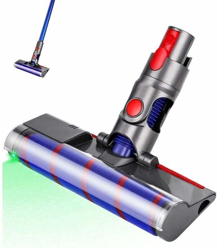 Bürste kompatibel mit Dyson V10, V8, V7 und V11 Staubsaugern, Direktantrieb-Reinigungskopf, Turbobürstenaufsatz mit Schn...