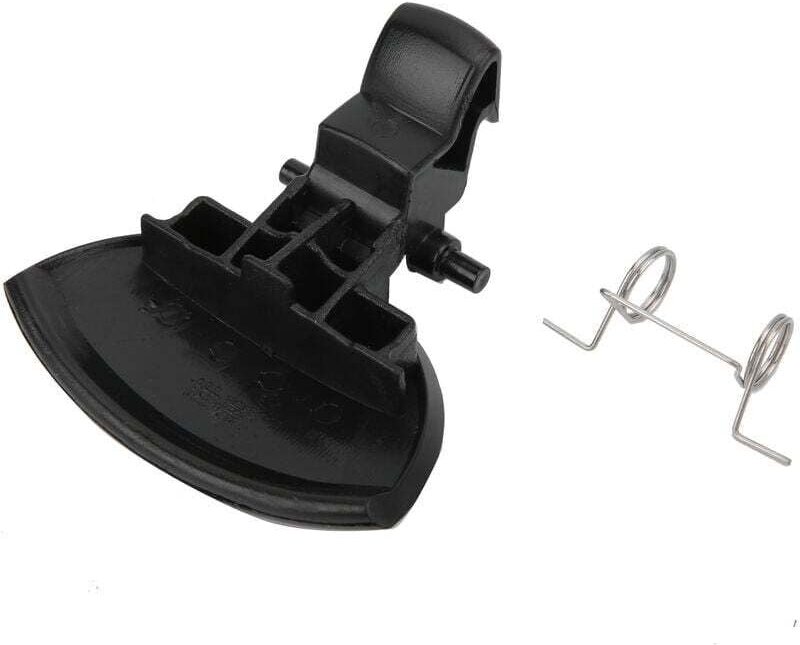 Schwarzer Handschuhfachdeckelgriff mit Ersatzfeder für Citroën C4 2004–2010, ABS + Metall