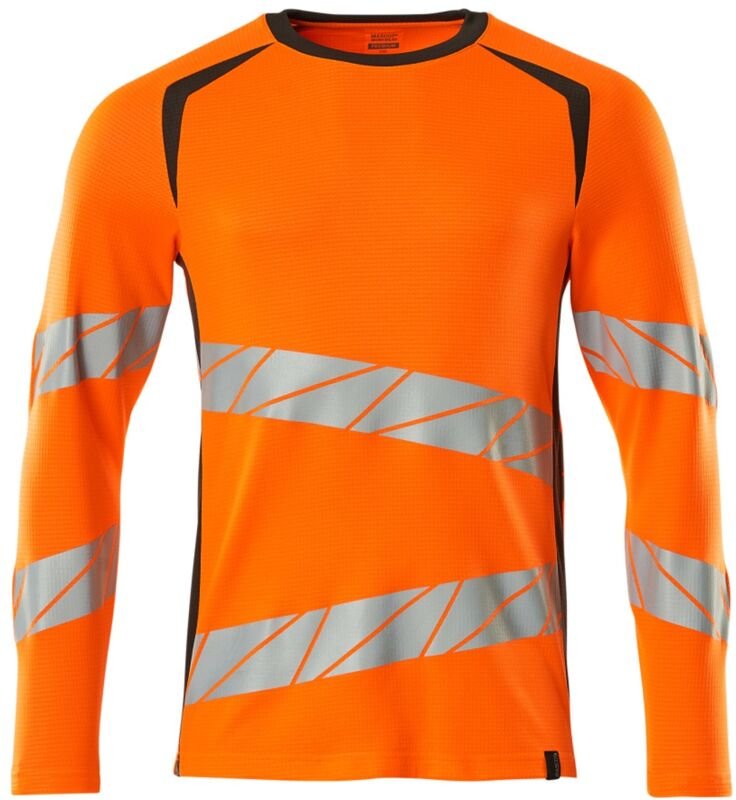 Mascot T-Shirt, langarm 19081-771-1418 Gr. S hi-vis orange/dunkelanthrazit