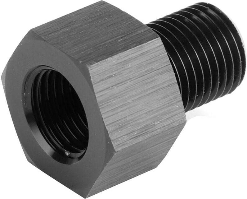 Jeffergarden Öldruckmesser-Adapter, Reduzierstück, 1/8 Zoll NPT-Buchse auf M10 x 1,0 Stecker, Schwarz