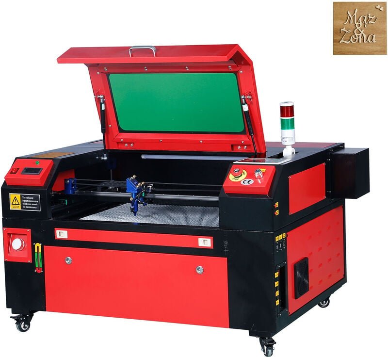 VEVOR 60W CO2 Laser Graviermaschine 400x600mm Lasergravierer 800mm/s Gravurwerkzeug Lasergravurmaschine Graviergerät USB...