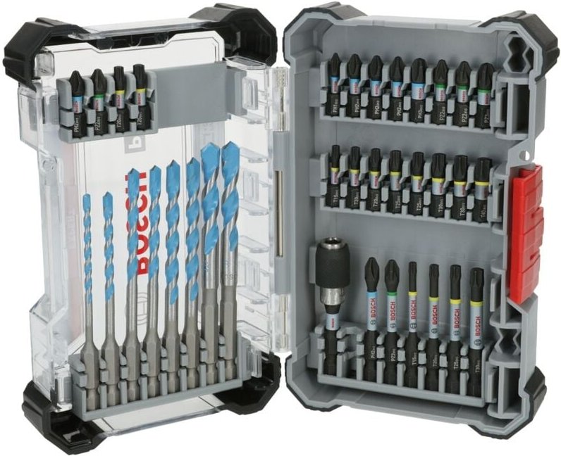 Bosch PRO Impact Schrauberbits und Multi Construction Bohrer Set 35-teilig Bit-Satz