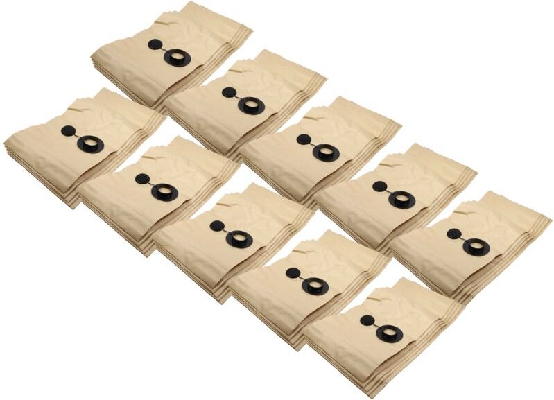 vhbw 50x Filtersack Ersatz für Festool 483143, FIS-SR 5/6 für Absauggerät - 99,6cm x 29,7cm Sandfarben