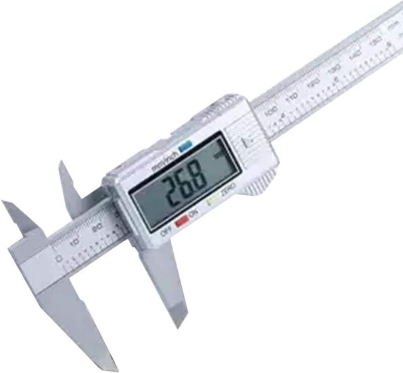 Dolaso - Elektronische Digitalanzeige Messschieber 0-150 Mm Kunststoff Digitalanzeige Messschieber Messwerkzeug Innendur...