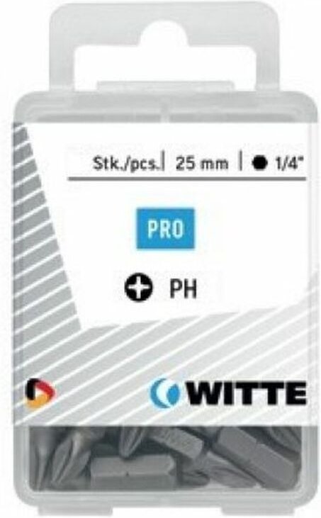 Satz von Spitzen WITTE Phillips PH2 25 Stück 25 Stücke