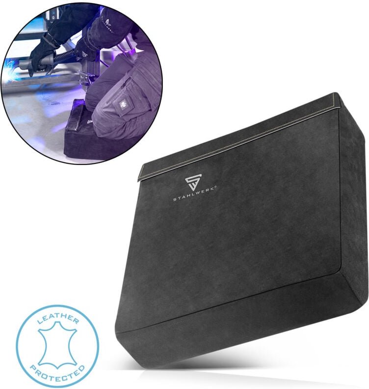STAHLWERK Schweißerkissen, feuerfeste Schweißunterlage aus Spaltleder