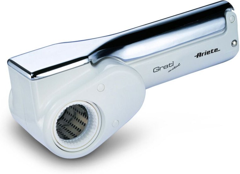 Ariete GRATÌ METAL elektrische Reibe Edelstahl, Weiß