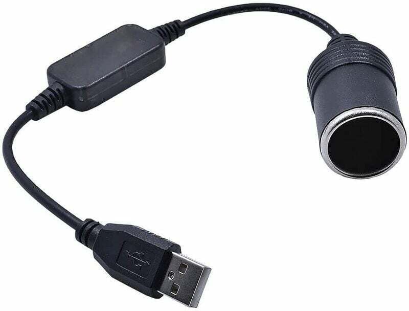 Ahlsen - USB-A-Stecker auf 12-V-Zigarettenanzünder-Konverter