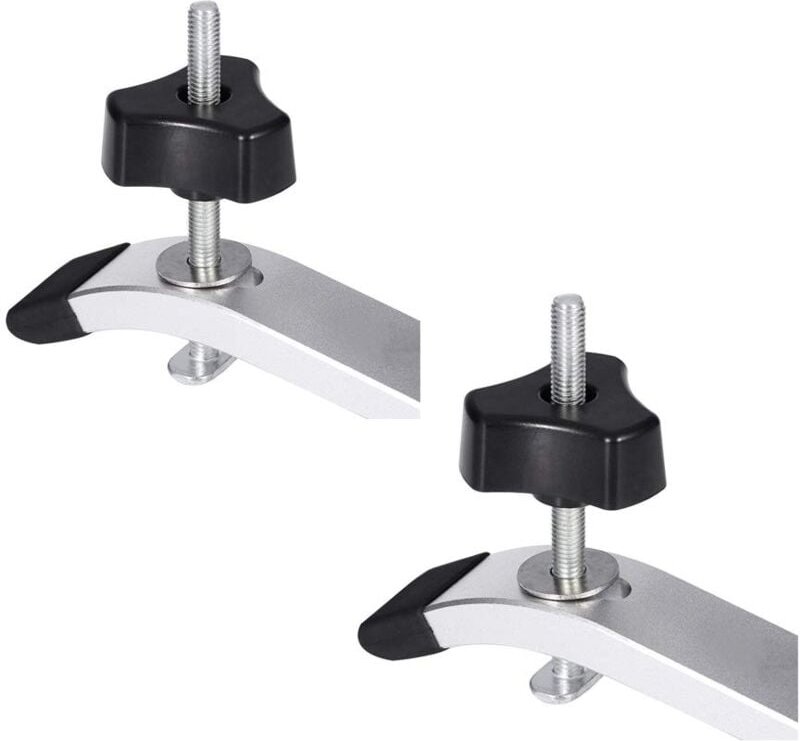 Zoternen - 2 pcs Schnellspannklemmen-Set , aus Metall, für T-Nut-Schienen, Werkzeug zur Holzbearbeitung