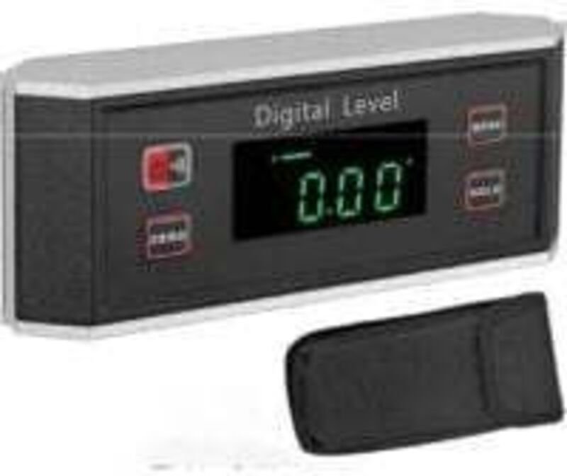 Magnetischer digitaler Neigungsmesser aus Aluminium mit akustischem Alarm, automatischer Ablesung, digitaler Winkelanzei...