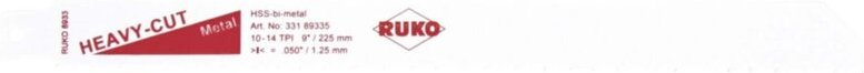 RUKO Säbelsägeblätter 8933 HSS-Bimetall