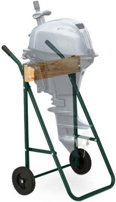 Stander fur auenbordmotoren aus stahl und holz