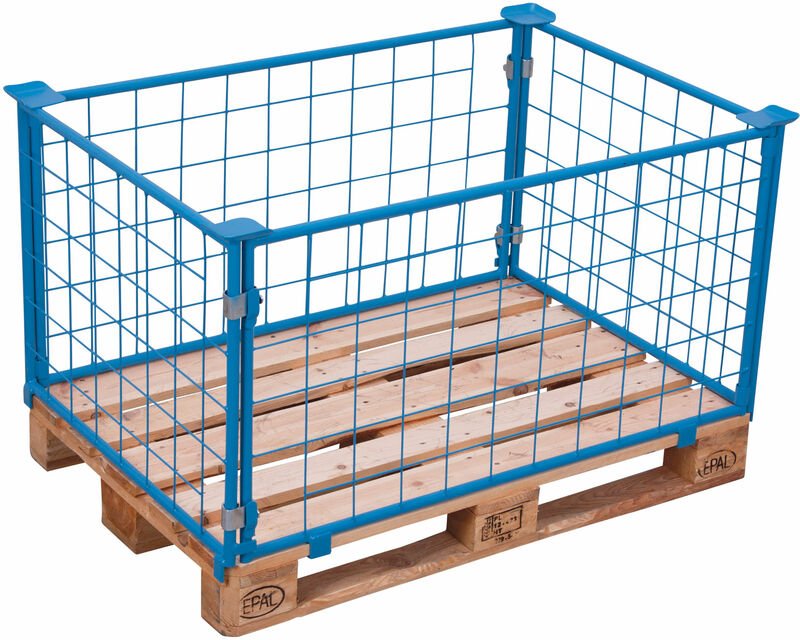 VARIOfit Palettenaufsatz Typ 62 aus Stahl 1500kg Auflast 1200x800mm Maße, 600mm Nutzhöhe