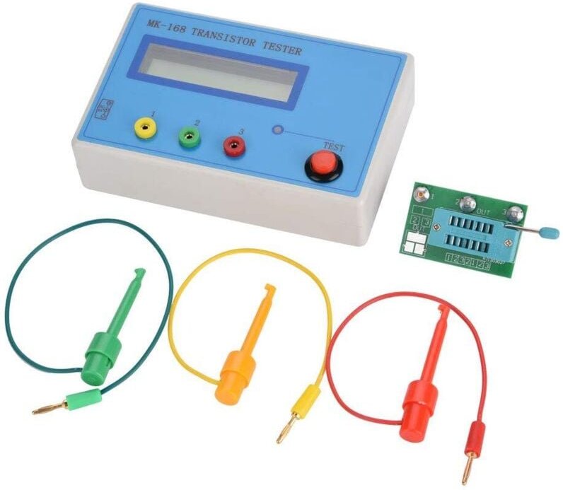Ccykxa - Multifunktionaler Transistortester, MK-168 Transistortester Diode Triode Kapazitätsmesser rlc npn pnp mos Trans...