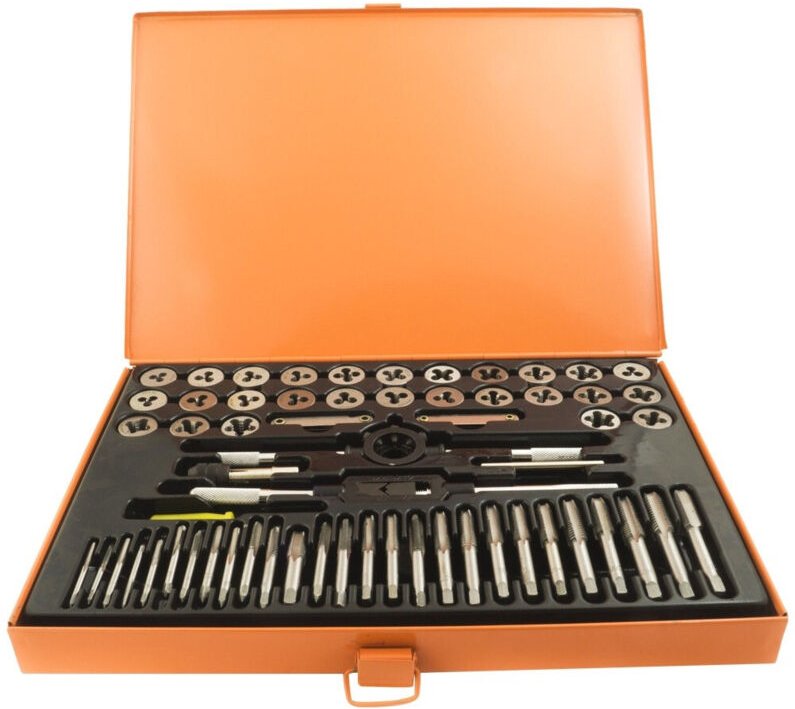 Trade Shop Traesio - Trade Shop - filiera 60 pz maschi und femmine für filettatura ferro set in valigetta -