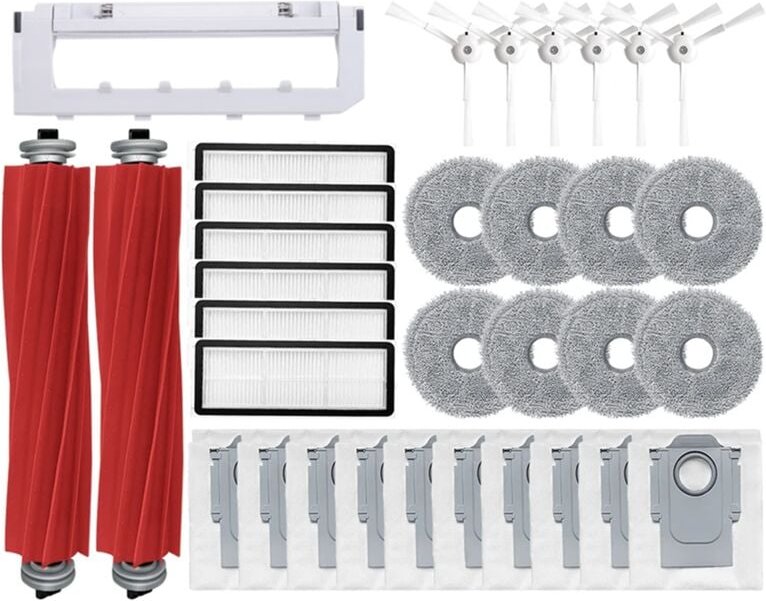 Für P10 Pro Wichtigsten Seite Pinsel Hepa-Filter Mopp Tücher Staub Tasche