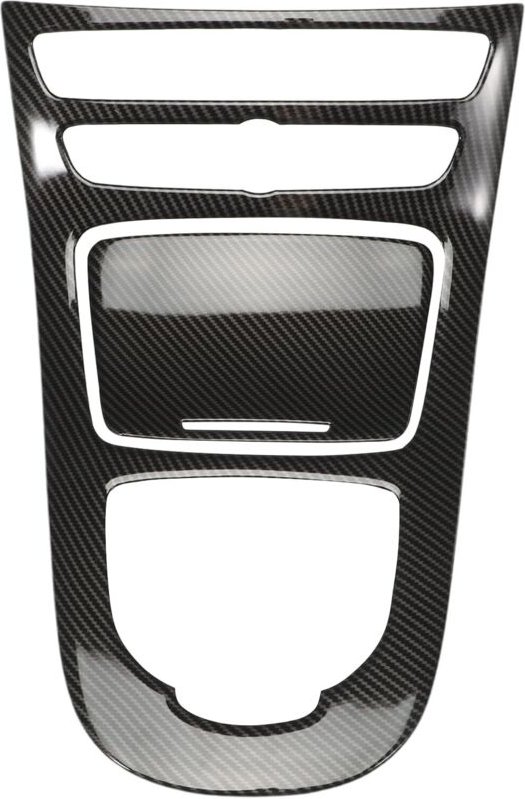 Abdeckung für das Bedienfeld der Mittelkonsole für E-Klasse W213 (2016–2018) mit Carbonfaserrahmen