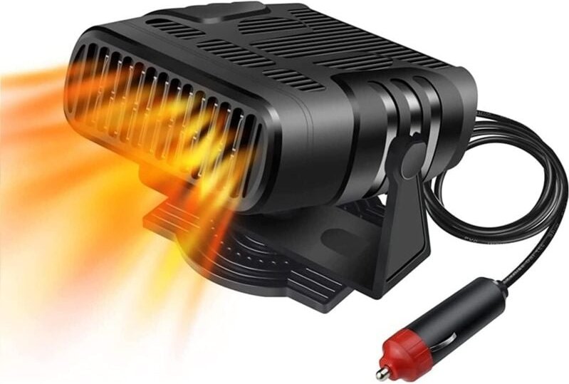 Ahlsen - Tragbare Auto-Heizung, 12 v, 120 w, Auto-Heizung, Defroster, 2-in-1, Auto-Windschutzscheiben-Heizung, Defroster...