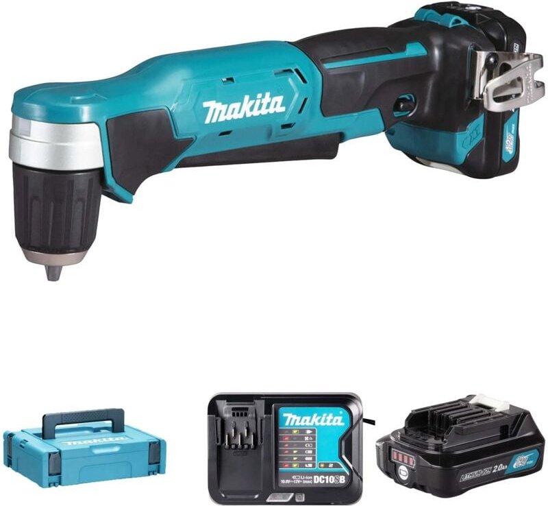 Werkzeug - 12V Akku-Winkelbohrmaschine, 2x Li-Ion cxt 2,0 Ah, Ladegerät DA333DSAJ - Makita
