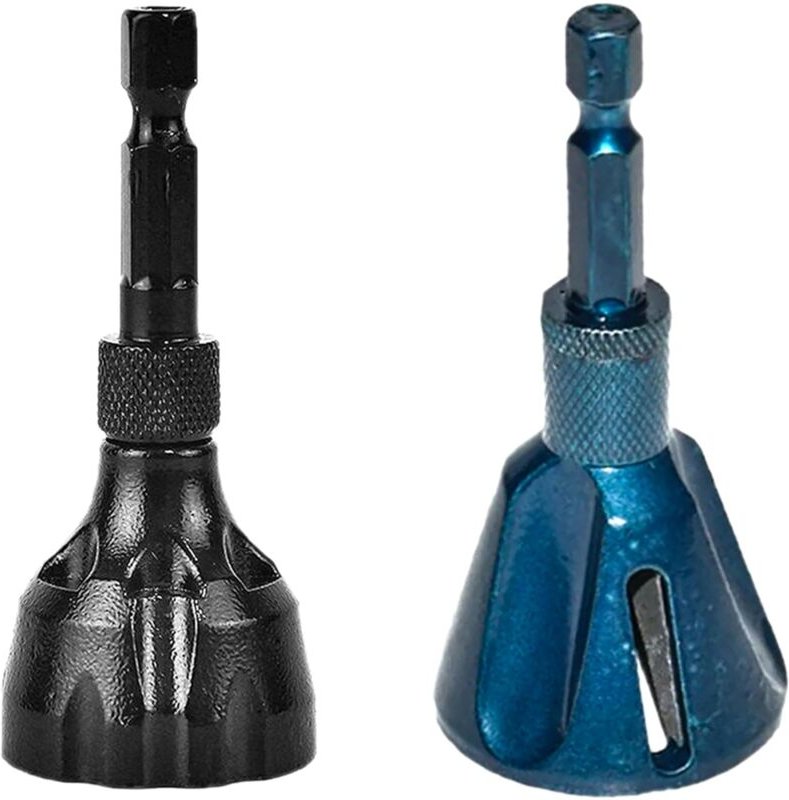 Entgratwerkzeug für alle Gewinde, mit Hartmetallklinge, Anfasbohrer, Werkzeuge zum Entfernen von Graten, 2er-Pack