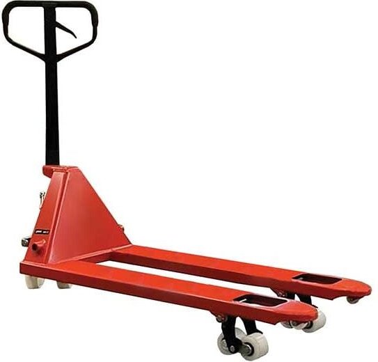 Handhubwagen mit Polyamidrädern und -boggies – Gabeln 1150 x 540 mm – Tragfähigkeit 2,5 Tonnen – Gummi an Deichsel - AC2...