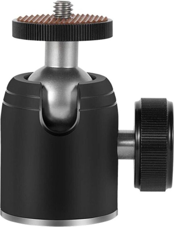 Sollbry - Mini-Stativ-Kugelkopf, 360-Grad-Metall mit 3/8 Zoll auf 1/4 Zoll Schraubenadapter für Digitalkamera-Handy-Einb...