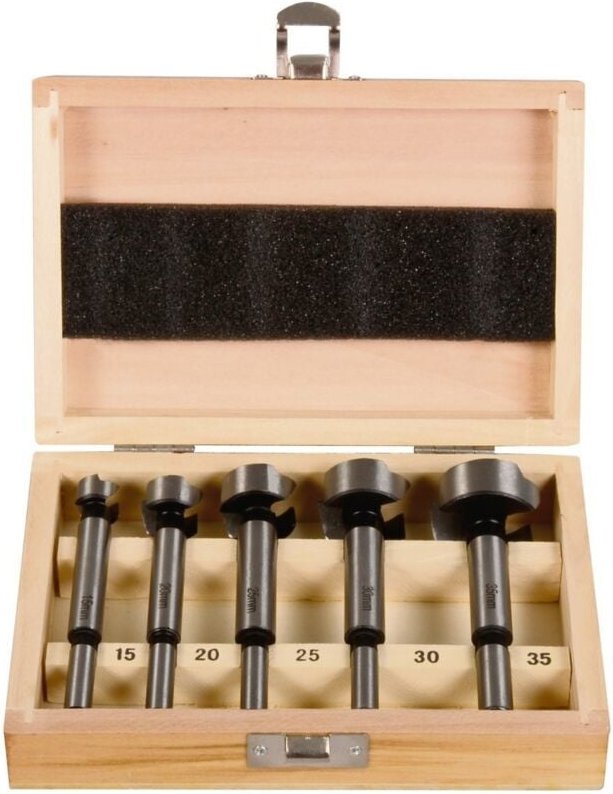 Projahn Forstnerbohrer Kassette 5-tlg. 15/20/25/ 30/35 mm ECO, ungezahnt