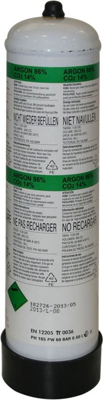 Argon/co2-Mischgasflasche Für Drahtschweißmaschine