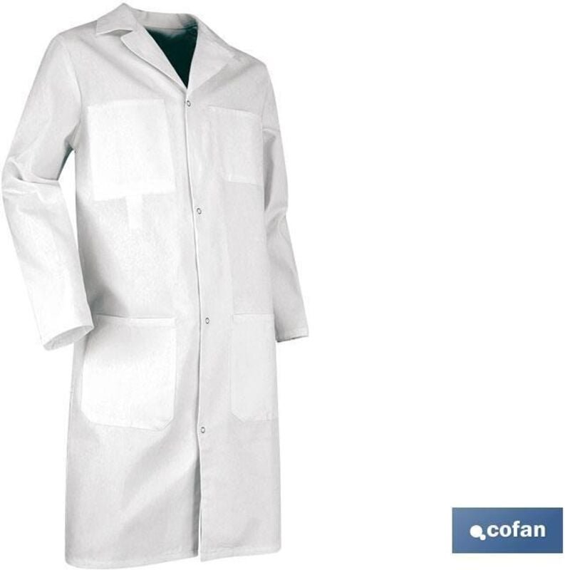 Palettenweißer Bademantel aus 100 % Baumwolle T-XL