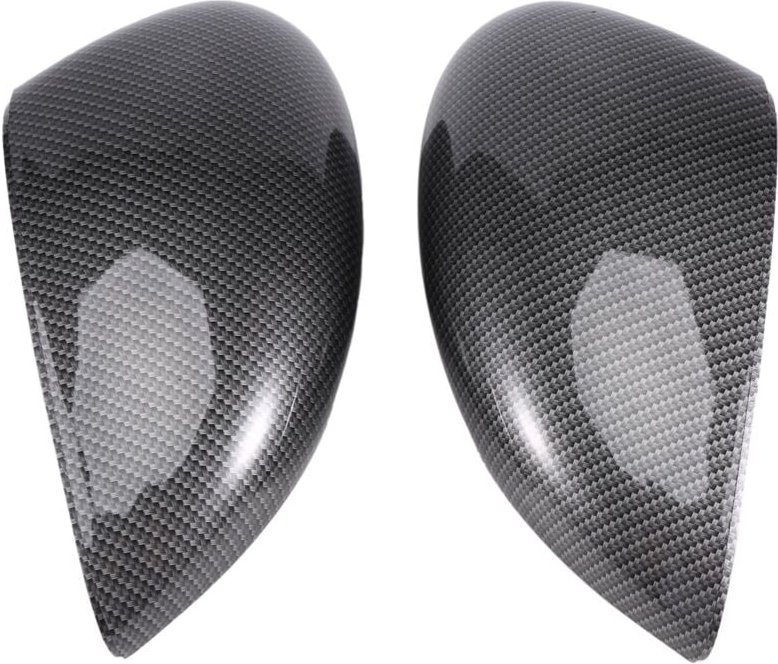 Carbon Fiber Seitenflügelspiegelabdeckung Trim Rückansicht Abdeckungen für Fiesta Mk7 2008 2009 2010 2011 2012 2013-2017