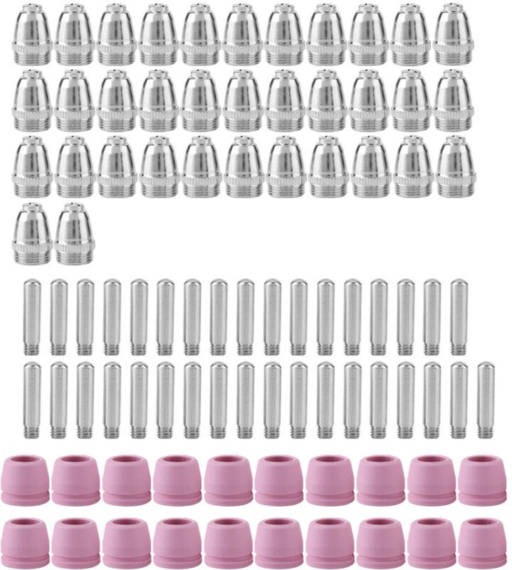 90x Plasmaschneider Schneidbrenner Verbrauchsmaterial Elektrodendüsen Becher Kit