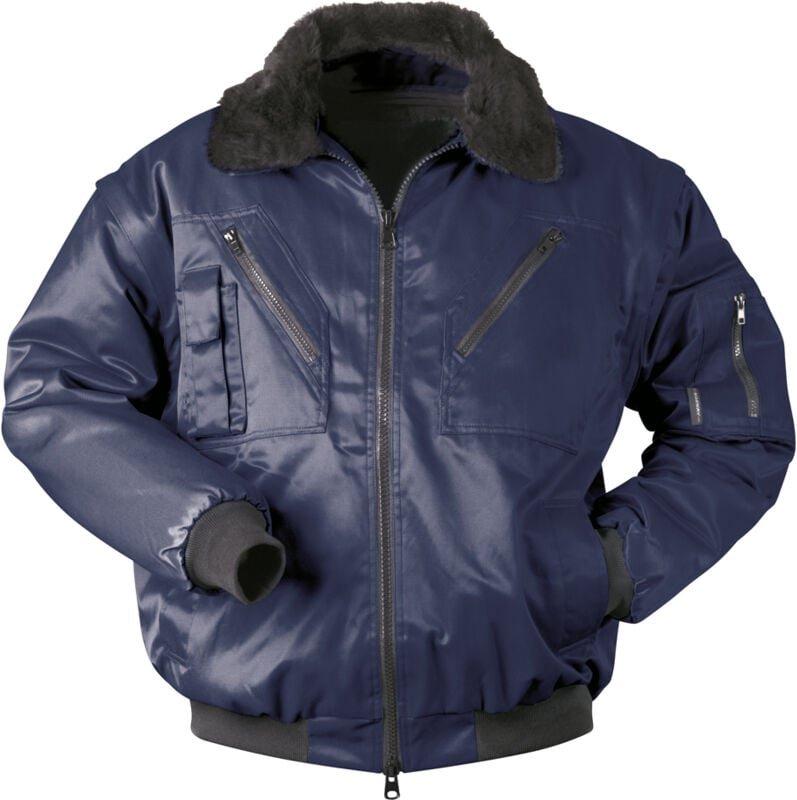 Arbeitsjacke / Pilotenjacke mit abnehmbaren Ärmel Gr. S-XXXL, S, marine