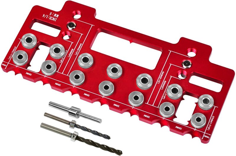 Bohrschablone für Regalträger, für Löcher in Aluminiummöbeln, für Möbelbeschläge