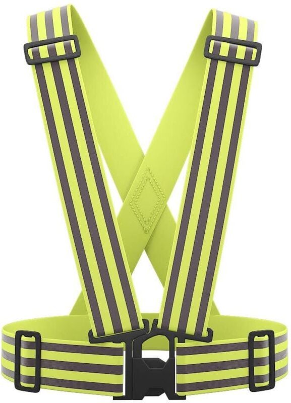 Gut sichtbare, reflektierende Sicherheitsweste, verstellbar, zum Laufen, Radfahren und Motorradfahren.