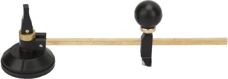 Eosnow Glasschneider 6 Radkompasse kreisförmiges Schneiden mit Saugnapfkreis (40 cm)