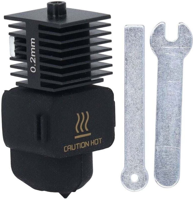 3D-Drucker-Hotend-Set mit abnehmbarer Düse aus gehärtetem Stahl, Extruder-Ersatzzubehör für Bambu Lab A1 Mini 0,2 mm