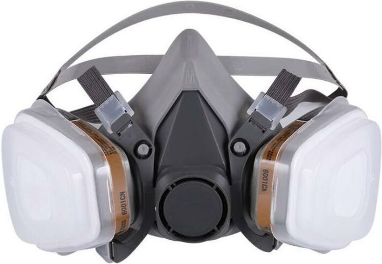 Vtizikl Masque de Protection Respiratoire Réutilisable Anti poussière Anti gaz avec Filtres