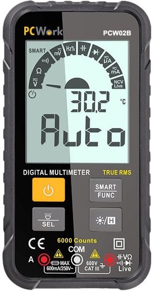 Gardeness - Intelligentes digitales Echteffektiv-Multimeter Pcw02b Pcw02b