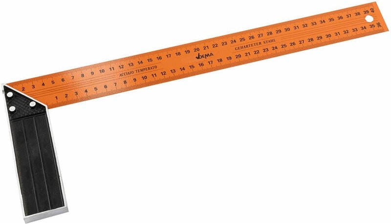 Schreinerwinkel Anschlagwinkel Messwinkel 400 mm Stahl Schenkel mit cm Skala