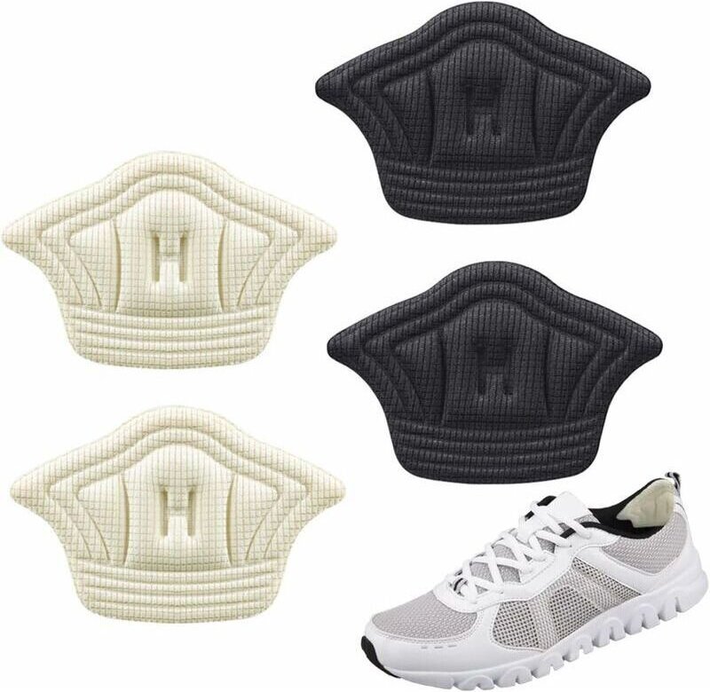 4 Paar Fersenpolster, selbstklebende Fersenkissen, Ferseneinlagen, Fersenschutz, rutschfeste Fersenpolster zur Vermeidun...