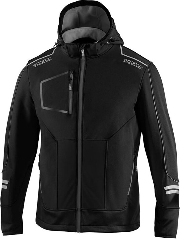 Softshell-Jacke Tech Technique, Schwarz/Grau, York, T2 - M