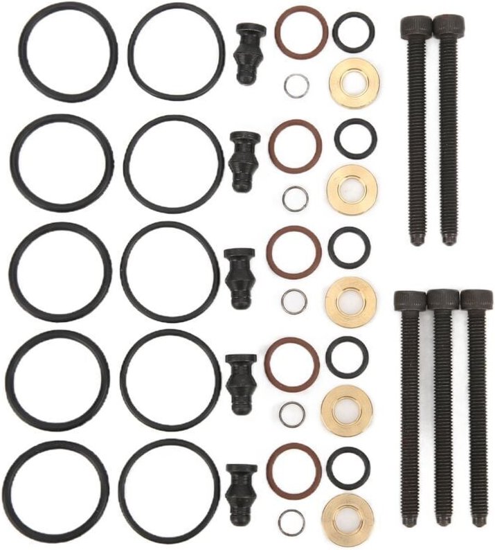 ZVD Auto-Kraftstoffeinspritzdüsen-Dichtungssatz mit 5 Schrauben, 038198051B, Ersatz für 2.5TDI R5 128 kW 174 PS, 2003–20...