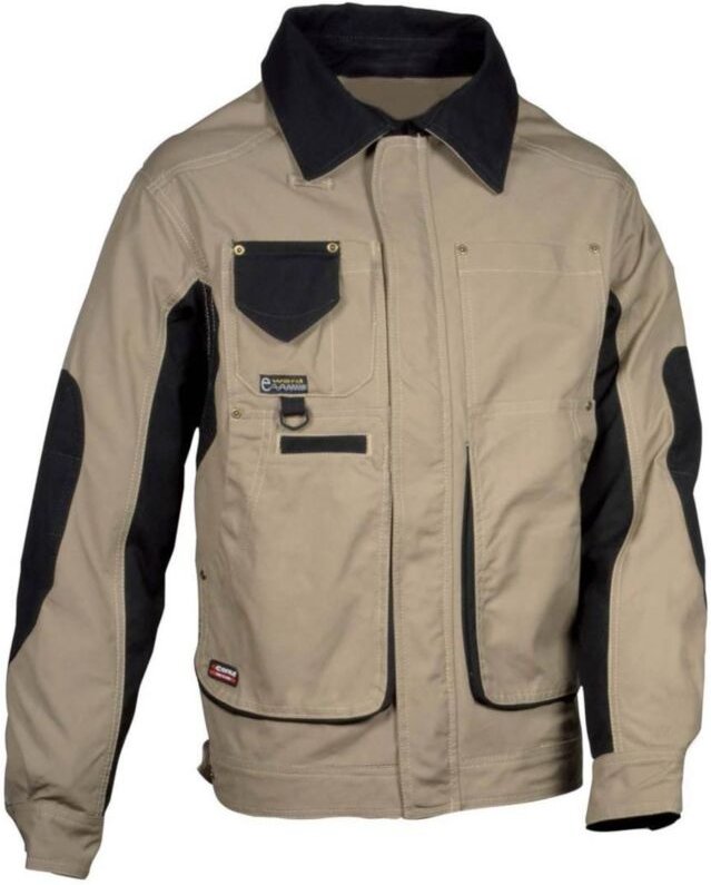 Profi Arbeitsjacke Cofra BRUXELLES, 100% Baumwolle khaki 62