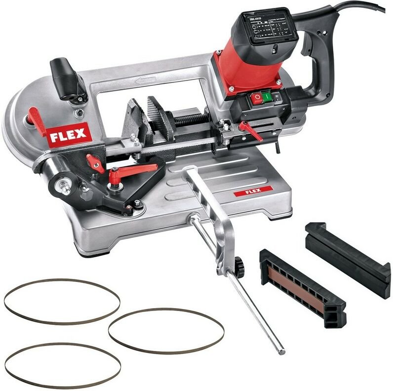 Flex - Metall Bandsäge Sägerahmen 640x310x390 SBG4910 + Sägeband sb + Spannbacken
