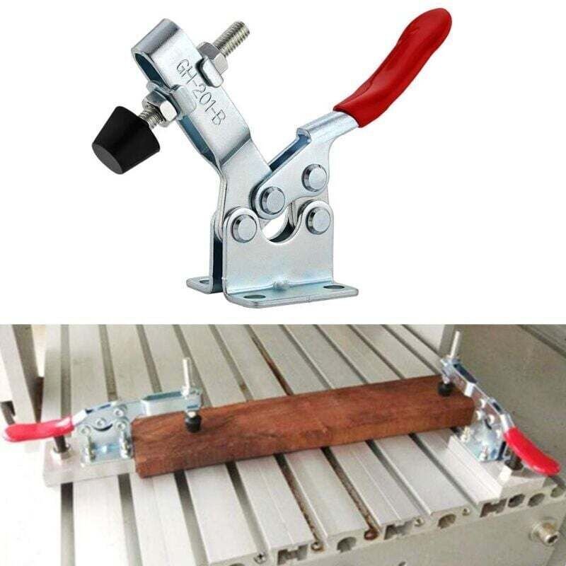 4-teilige Kniehebelklemme, Horizontale Hebelklemme GH-201-B, Horizontale Hebelklemme mit Schnellverschluss