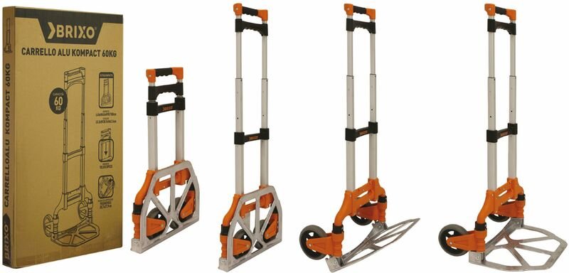 Thumbnail - Kompact 60 kg faltungsvolles Gepäckwagen - Brixo