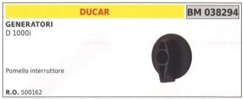 DUCAR Schaltknopf für Generator D 1000i