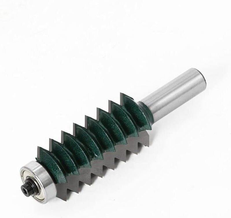 Einteiliger Fräser mit 12 mm Schaft, für Holzbearbeitung, Schnitzen, Herstellen von Formteilen, V-Nuten, Zapfenverbindun...