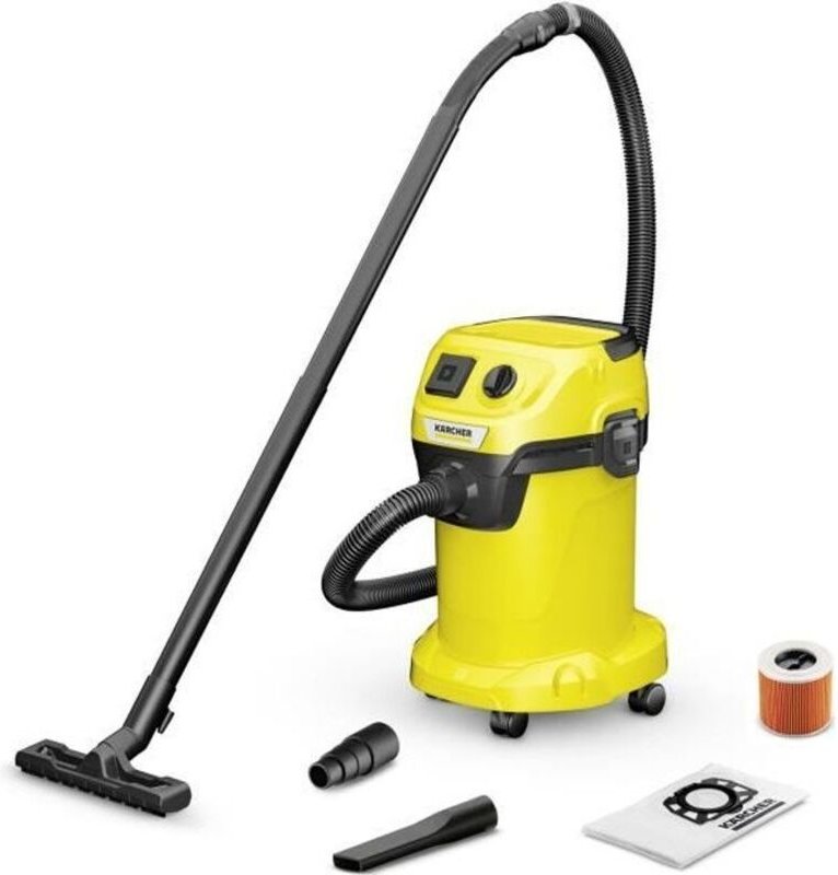 Karcher Wd 3 P V-19/4/20 Nass- Und Staubsauger - 19 L Polypropylentank - 1000 W (Tragbare Steckdose)