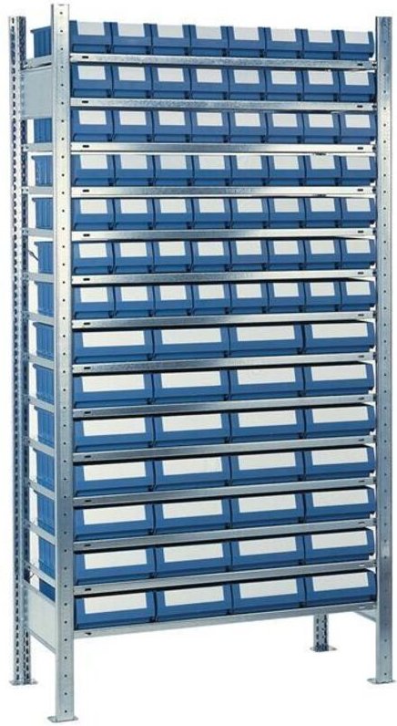 Steckregal H2000xB1.000xT300mm Anbauregal 14 Stahlböden 56 x 1,28 x 2 - 9000453767